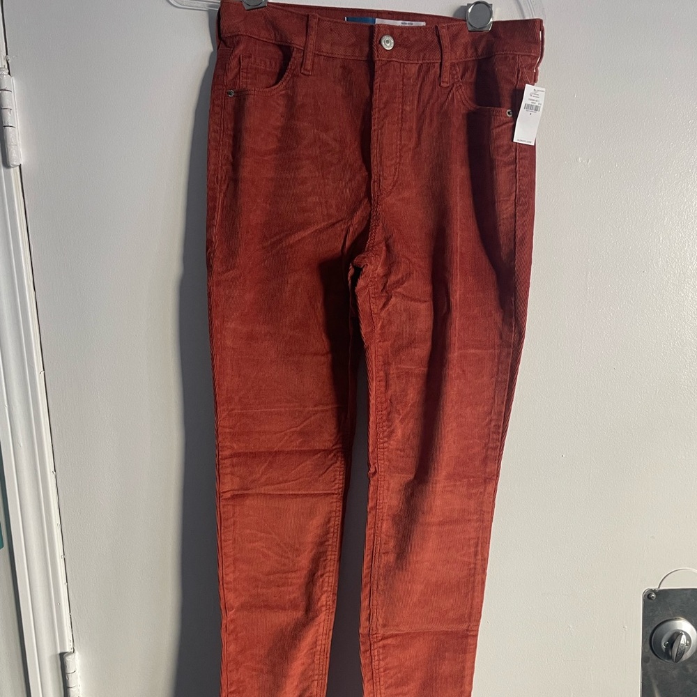 Rust Corduroy Pants